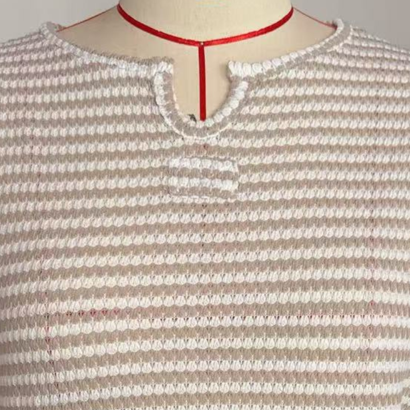Wholesale women's striped waffle knit tops | Wonderxfans bulk activewear