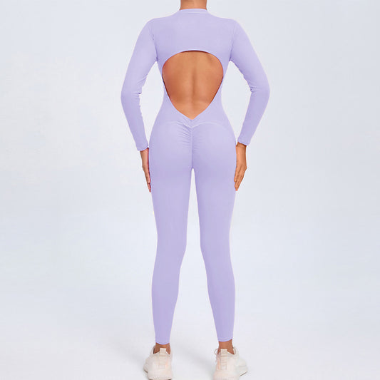 Wholesale backless half zipper long sleeve | Wonderxfans bulk activewear
