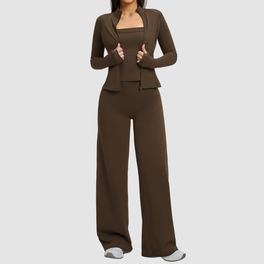Wholesale Stand collar zipper jacket+vest+high-weighted loose | Wonderxfans bulk activewear
