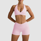 Wholesale backless sports bra + quick drying shorts