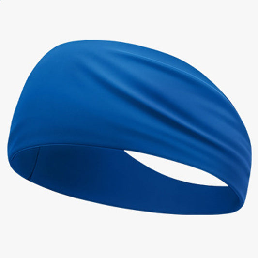 Cooling wide elastic sweat-absorbent sports headband