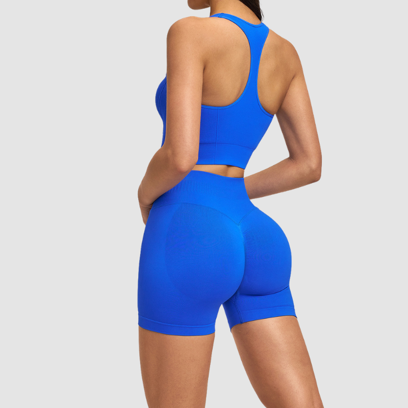 Wholesale women's racerback solid color vest+high | Wonderxfans bulk activewear