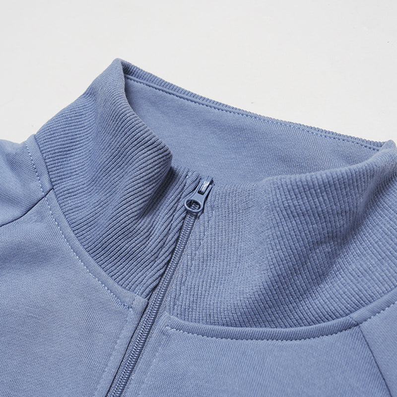 Stand collar warm sports short jacket