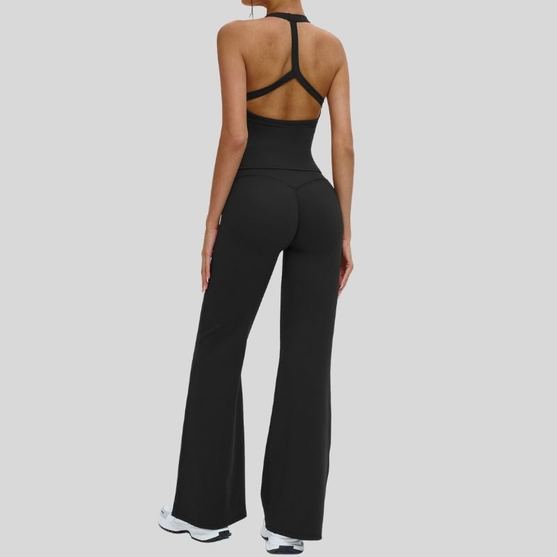 Wholesale Halter tank top + Sports Flared Pants