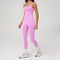 Wholesale Seamless Racerback Tank Top & High-Waist Leggings Set – Quick-Dry Yoga 2-Piece