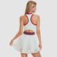 Wholesale Women's Open-Back Color-Block Sleeveless Tennis Dress – Anti-Exposure Sporty Dress