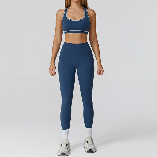 Wholesale Racerback Sports Bra + high | Wonderxfans bulk activewear
