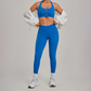 Wholesale Zipper Tank Top+Highlighted Legging 2-piece Set