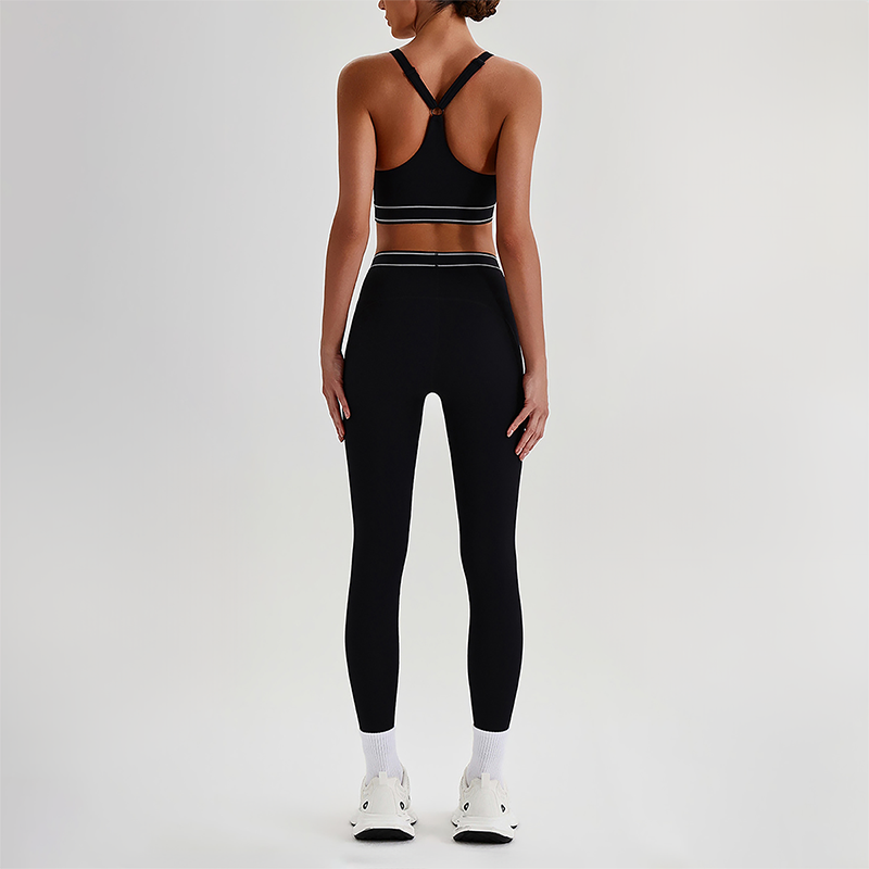 Wholesale Naked-Feel Sports Bra & High-Waist Biker Shorts Set – Quick-Dry Yoga 2-Piece set