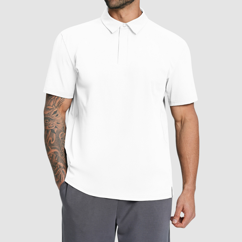 Wholesale eco-friendly recycled fabric golf polo shirts