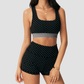 Wholesale Women's Polka Dot Pilates Set – Sports Top & Shorts