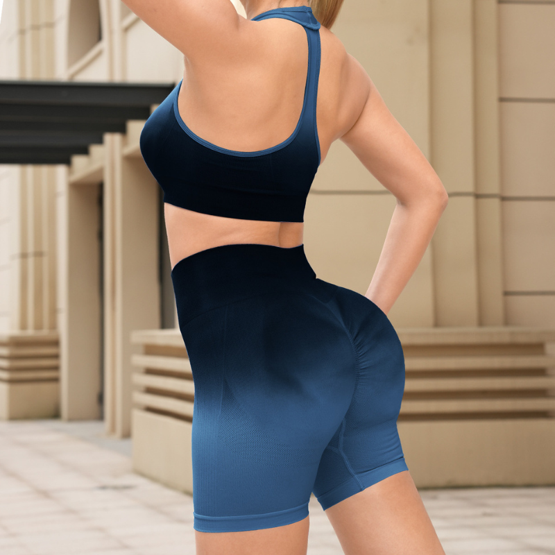 Women's yoga lift leggings + sports bra two-piece set