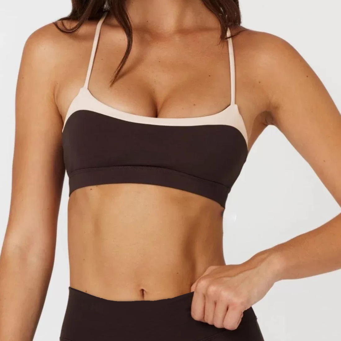 Wholesale Women's Colorblock Yoga Set: Bra & Leggings – High Waist Tummy Control