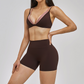 Naked and beautiful back bra + quick drying shorts 2-piece set