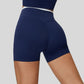 Paneled contrast sports shorts