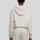 Loose-fitting sports pants + hooded sports sweatshirt two-piece set