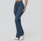 High waist slim trousers running sports flared pants