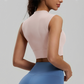 Wholesale sleeveless high neck sports vest