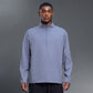 Half-zip stand-up collar long-sleeved T-shirt
