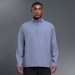 Half-zip stand-up collar long-sleeved T-shirt