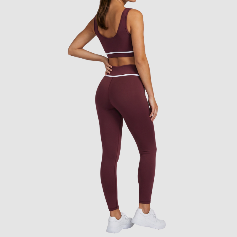 Wholesale Women's 3-Piece Yoga Set – Sleeveless Vest, Sports Bra and Leggings