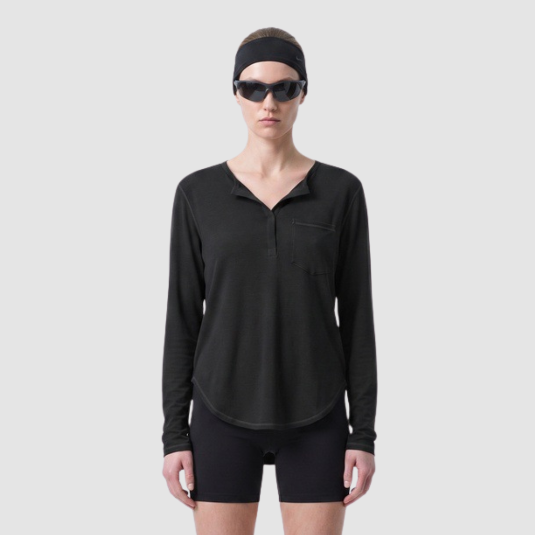 Wholesale Men’s Henley Long-Sleeve Outdoor Breathable  T-Shirt
