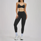 Wholesale Hanging neck bra+tight yoga legging 2-piece set