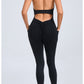 Halter hollow out tight fitting sports jumpsuit