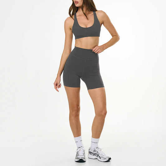 Wholesale women's racerback solid color yoga | Wonderxfans bulk activewear