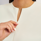 Solid Half Zipper Pleated Anti-Exposure Tennis Dress