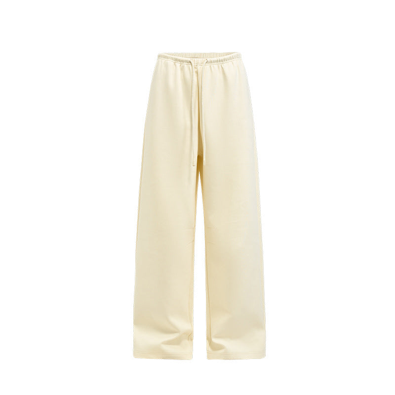 High waist wide-leg trousers