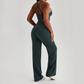 Wholesale Women's Peach Lift High Waist Flare Pants Yoga Set – Cross Back Sports Bra 0258