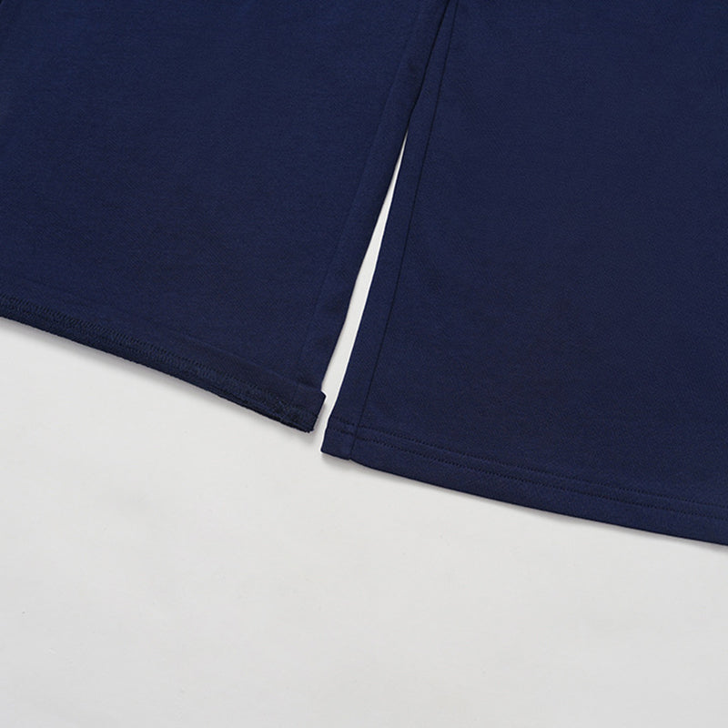 LOOSE HOODED AND FULL ZIPPER SWEATSHIRT + DRAWSTRING SWEATPANTS 2 PIECES SET