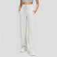 Wholesale Women's High-Waist Flowy Wide-Leg Pants – Drawstring Waist Relaxed Pilates Yoga Trousers