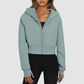 Wholesale Cropped Zip Up Hoodie