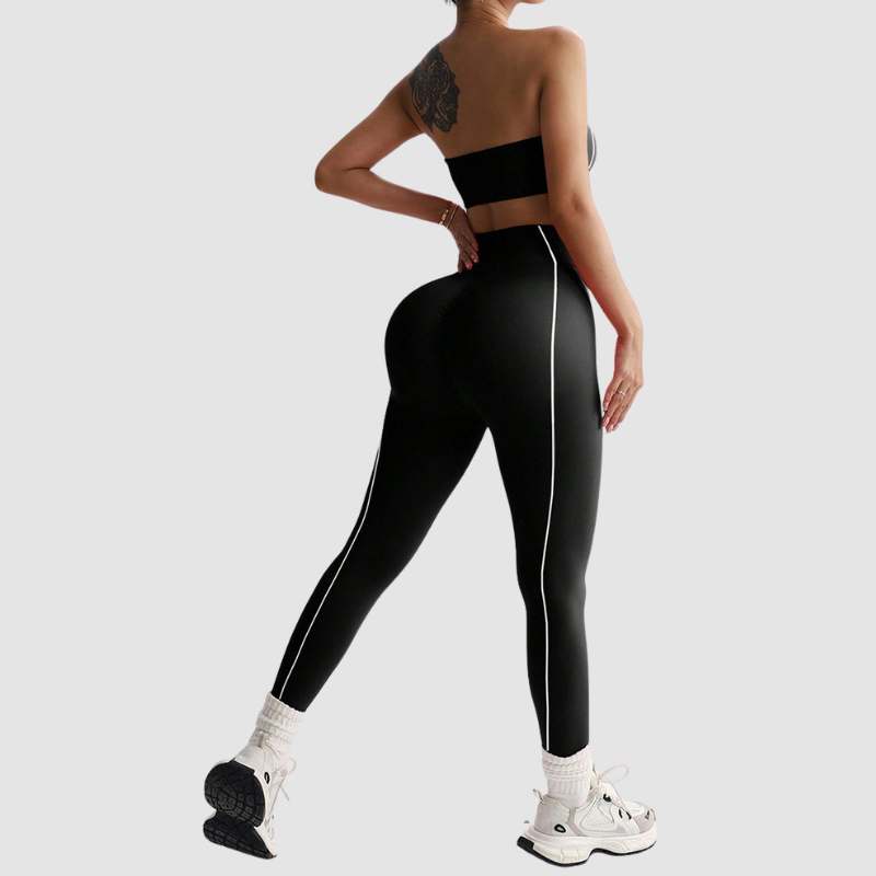 Wholesale Color-Blocked Women's Sports Yoga Set