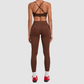 Wholesale Women’s Spliced Cami Sports Bra & Cropped Leggings Yoga Set