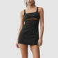 Wholesale Women's Fine Stripe Sleeveless Sports Dress – Built-In Chest Pad
