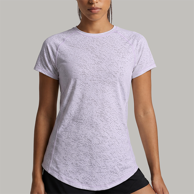 Wholesale Women's short sleeve tee quick dry running gym top