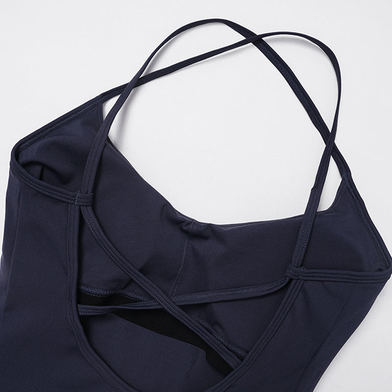 Snug-Fit Tank Top + V-Shaped Waistline Leggings 2-Piece Set