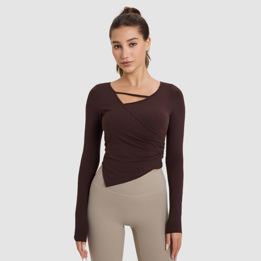 Wholesale Nude Feel Long Sleeve Yoga Top