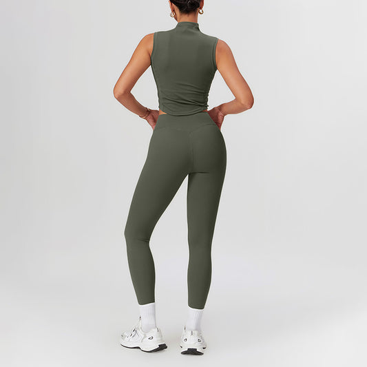 Wholesale High Collar Sports Tank Top | Wonderxfans bulk activewear