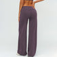 High-waisted loose wide-leg pants