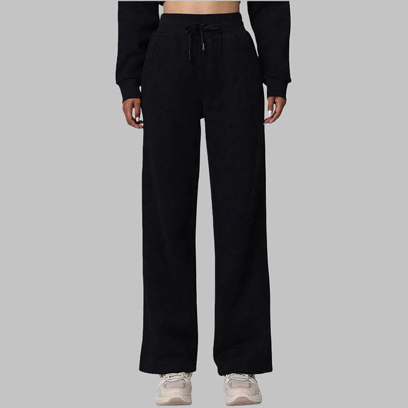 Warm Drawstring Loose-fitting Sweatpants