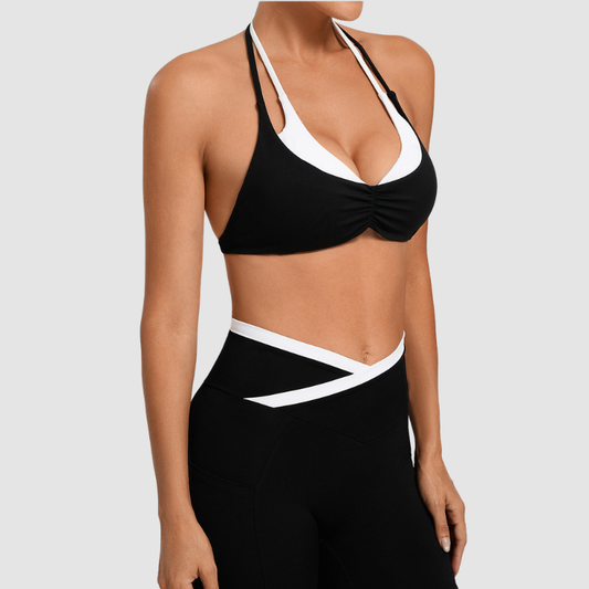 Wholesale fake two sports yoga bras | Wonderxfans bulk activewear