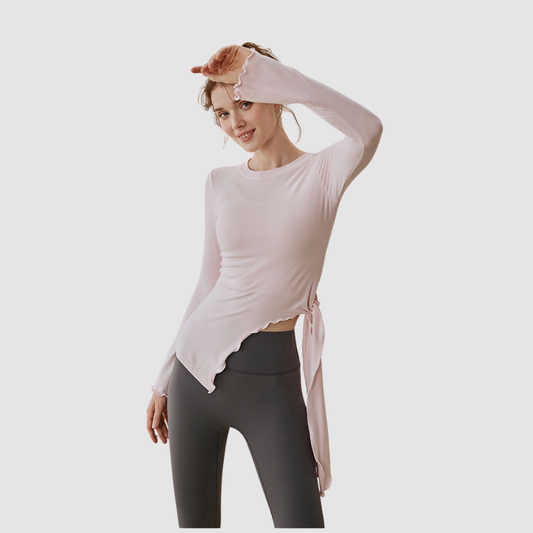 Wholesale Loose Fit Hip-Covering Yoga Top | Wonderxfans bulk activewear