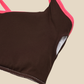 Wholesale Women's Colorblock Padded Sports Vest & Shorts Yoga Set
