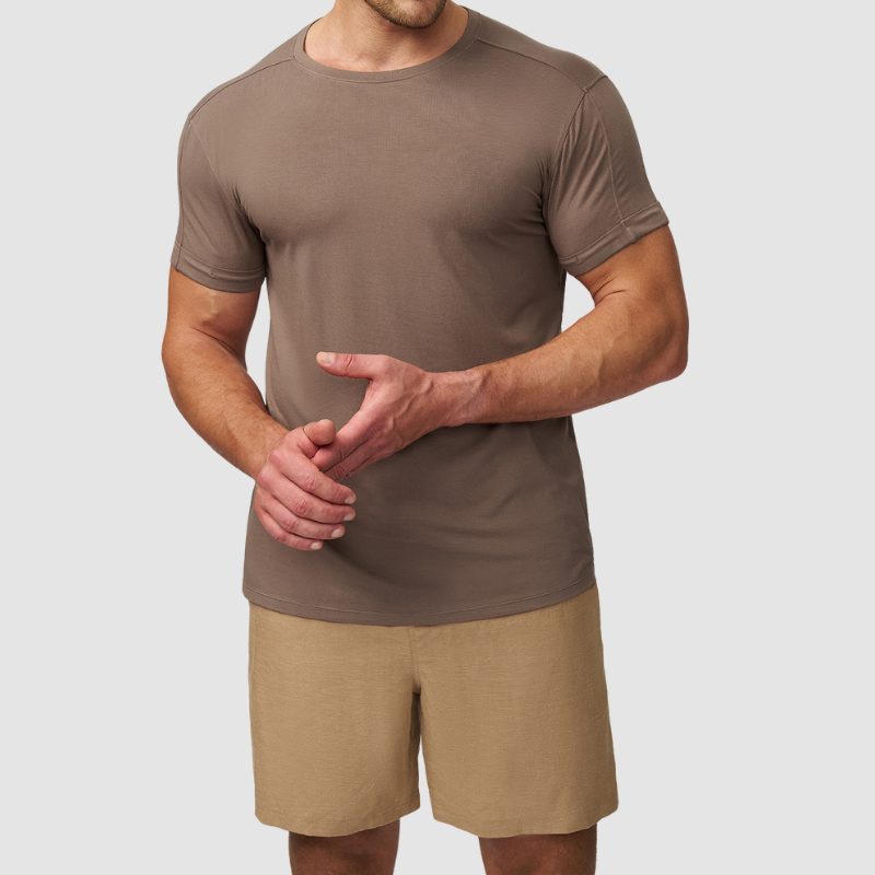 Wholesale Men Soft Skin-friendly Casual Training T-shirt