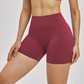 Wholesale women's solid color high-waisted shorts