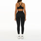 Thin straps Sports Bra + High-waisted leggings 2-Piece Set
